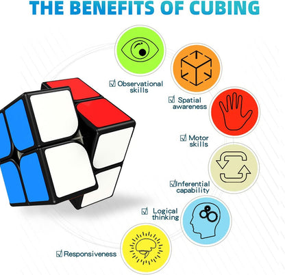 2x2 Cube Toys Puzzle, Black