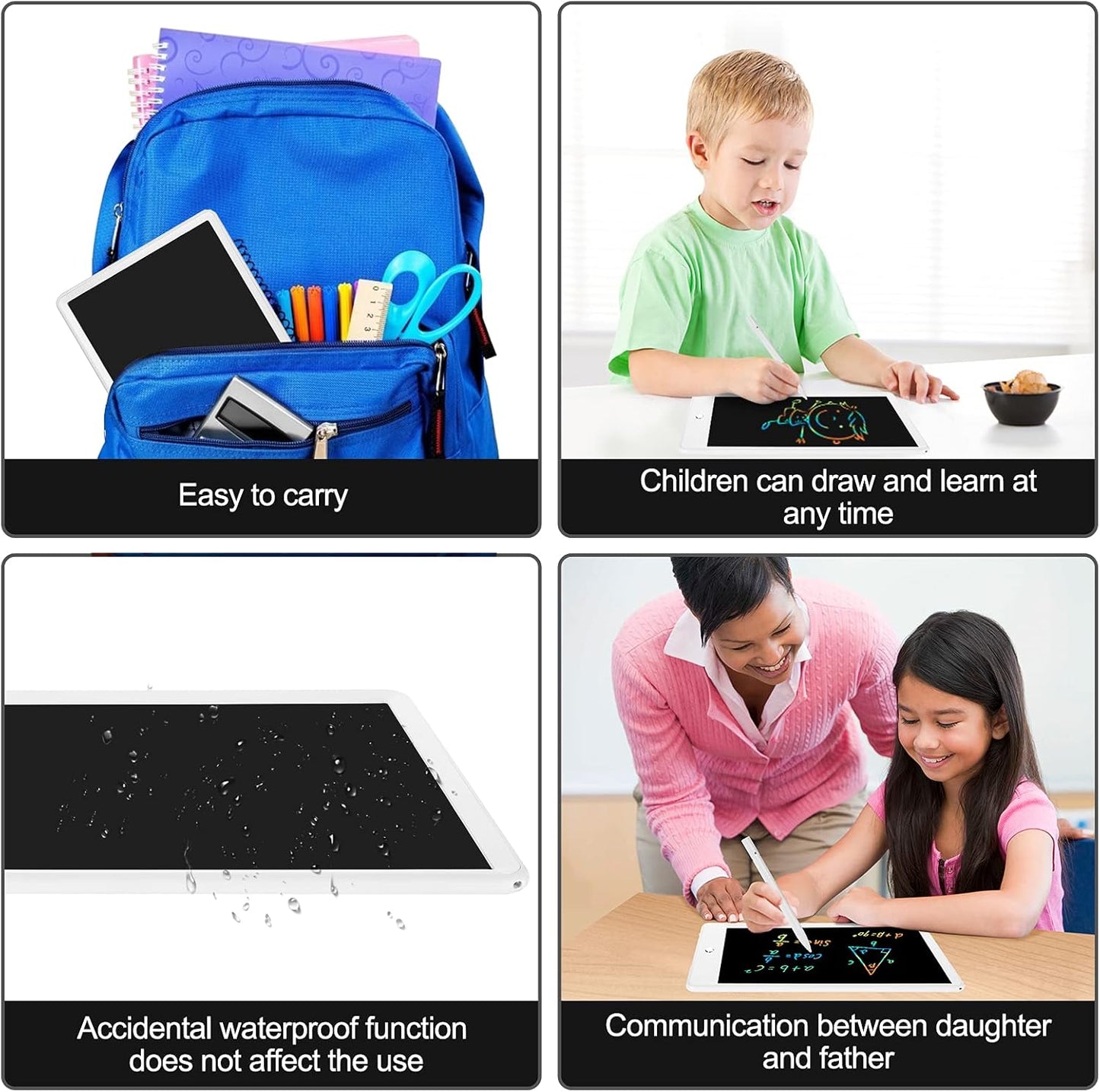 2 Pack LCD Writing Tablet for Kids Doodle Board 10 Inch, Electronic Drawing Tablet Drawing Pads, LEYAOYAO Drawing Board Learning Educational Toddler Toy - Gift for 3-6 Years Old Boys Girls