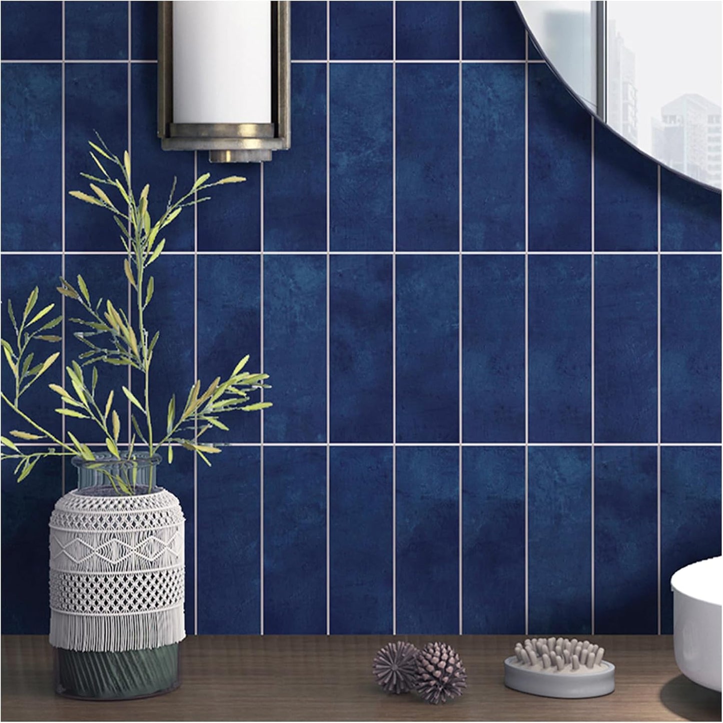 Tilingview 30 PCS Peel and Stick Backsplash Tile for Kitchen/Bathroom/Living Room, 3"x 9" Self-Adhesive Subway Tile for Backsplash, Matte Textures Tiles/Handmade Tiles (Sand Color)