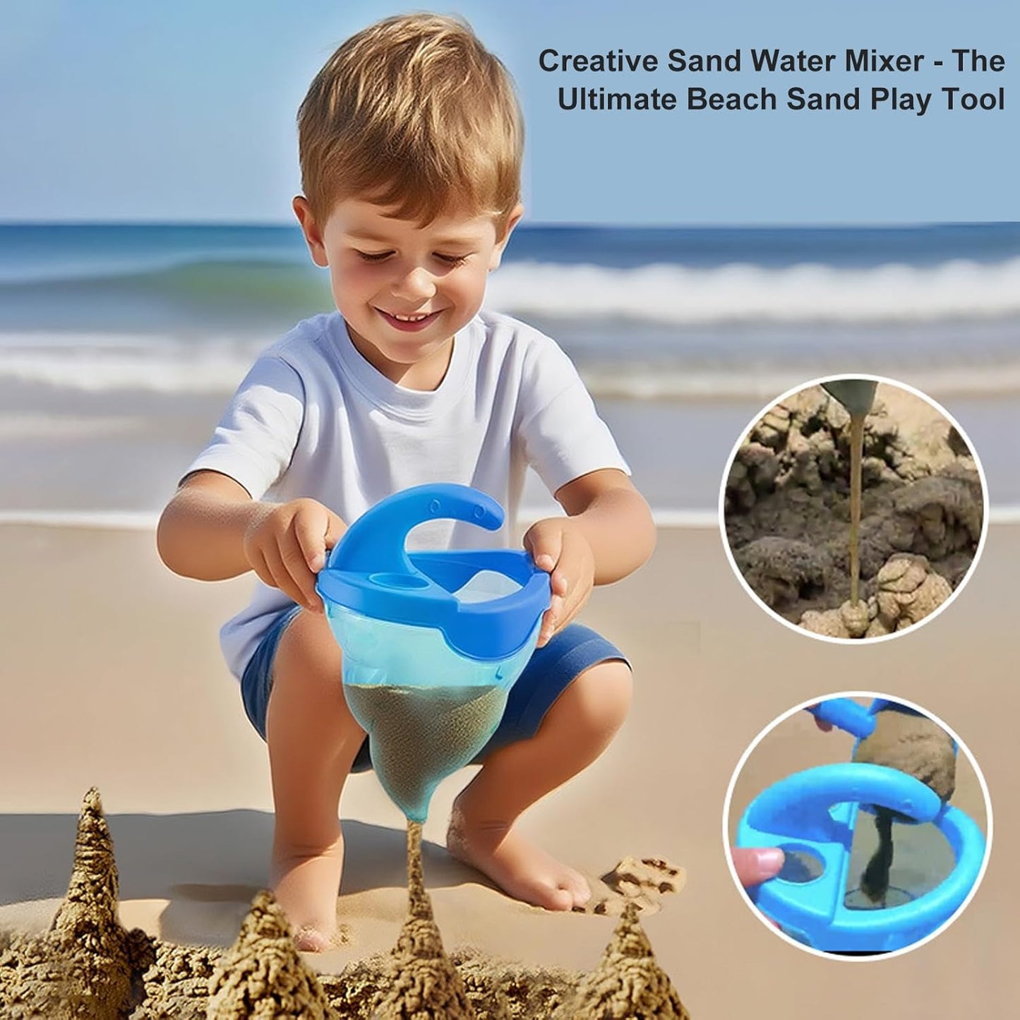 14Pcs Colorful Sand and Water Toy Set for Outdoor Beach Pool Sensory Play Activities Toddler Beach Bath Toy with Tools