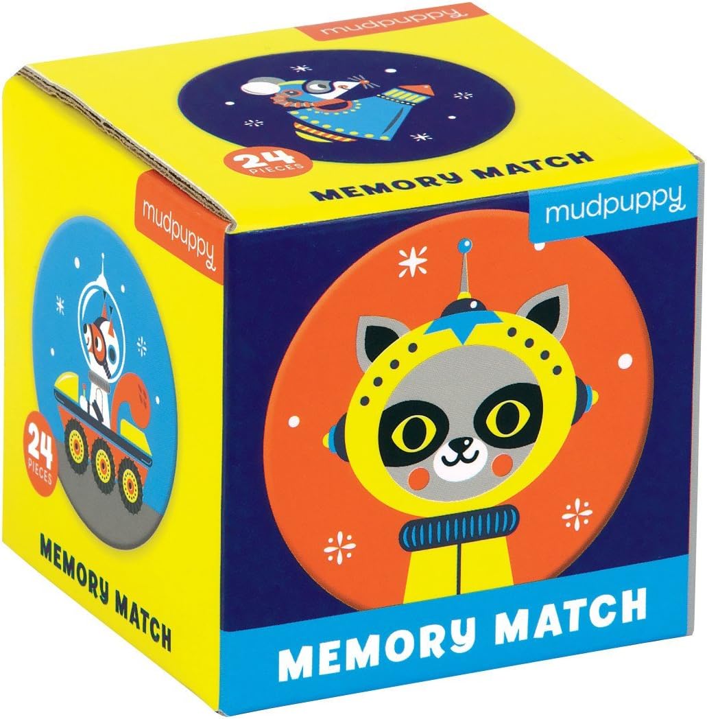 Mudpuppy Unicorn Magic Mini Memory Matching Game – Memory Game for Kids Ages 3 and Up, Makes A Great Gift Idea, 2.75” Mini Storage Cube Is Ideal for On-The-Go Fun