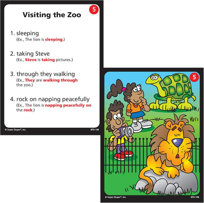Super Duper Publications | Sentence Building Fun Deck | Speech Therapy Flash Cards for Grammar | Educational Learning Materials for Children