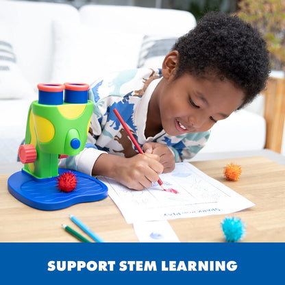Educational Insights GeoSafari My First Microscope - Kids Microscope with Prepared Slides, STEM Toys, Microscopes for Kids, Toddler Learning Toys, Science Kits for Boys and Girls Ages 3+