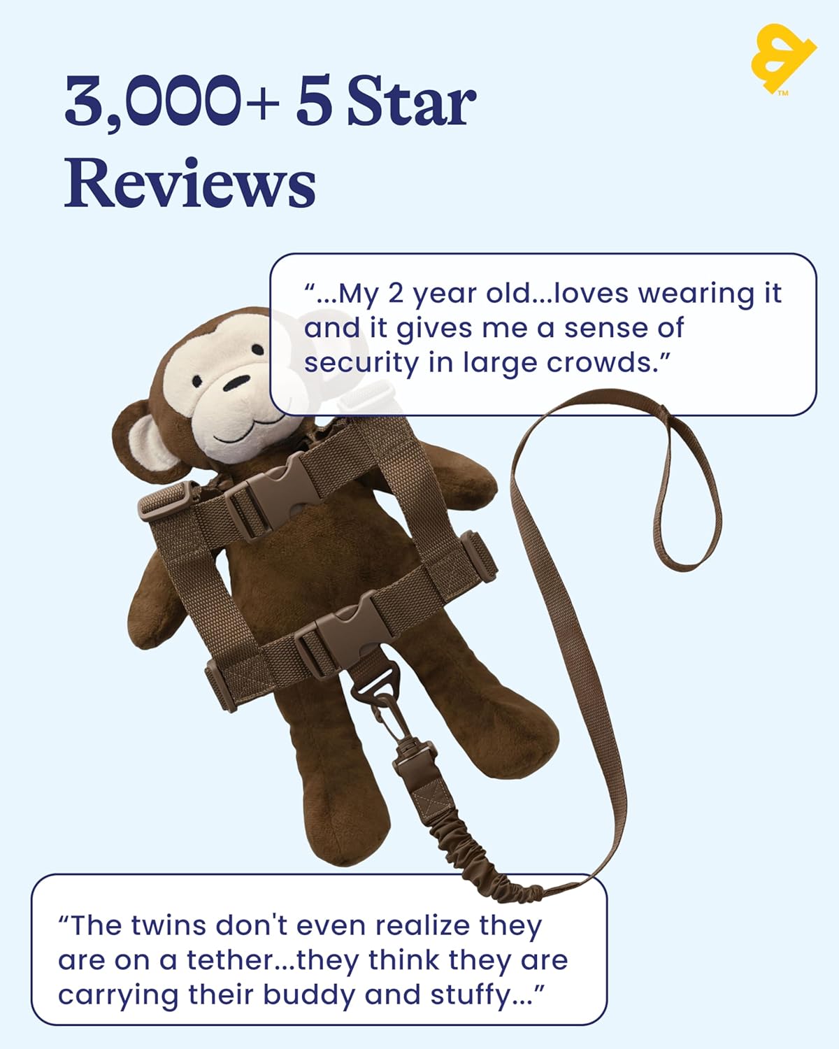 GoldBug Toddler Safety Harness & Leash - Owl