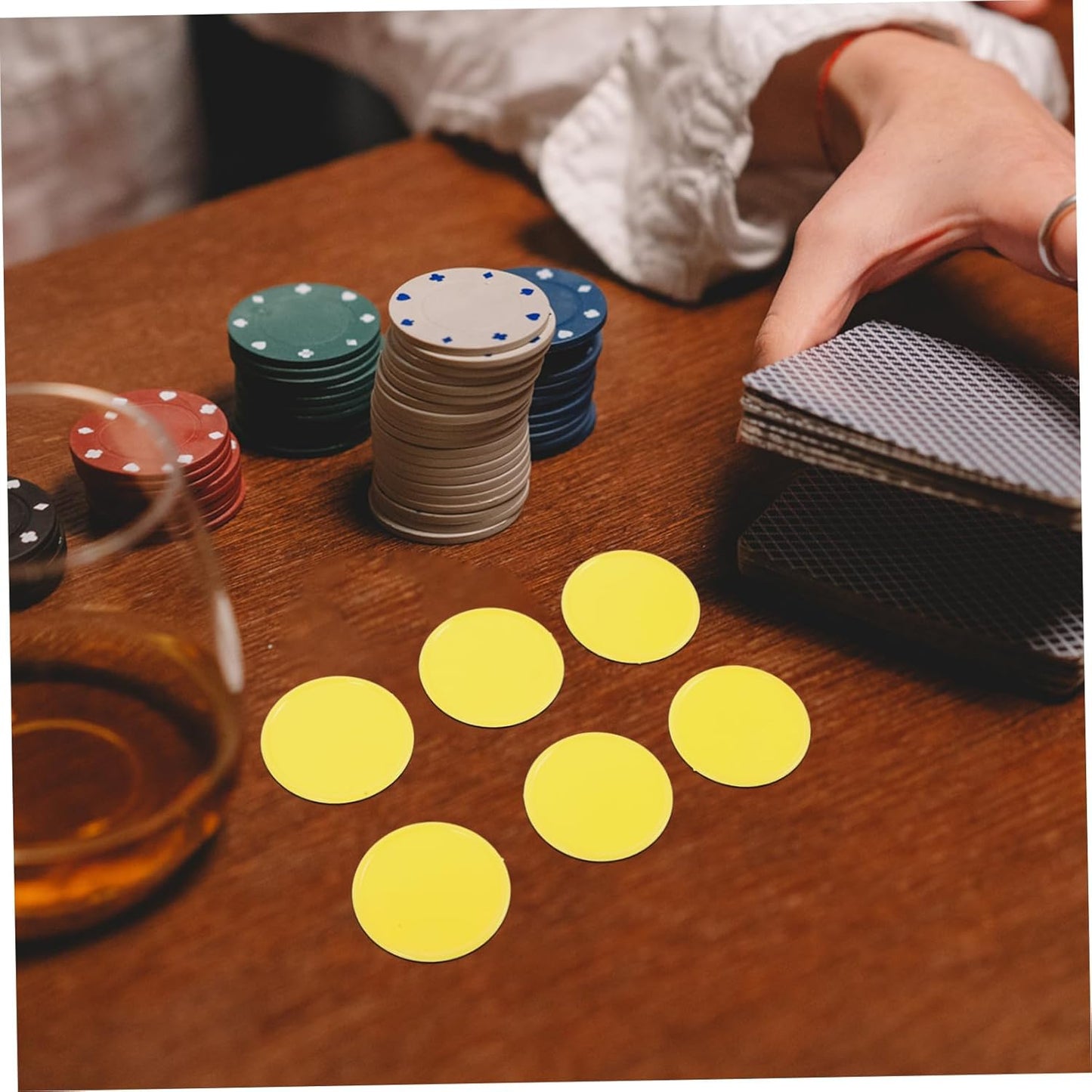 Kisangel Colorful Disc Teaching Chip Educational Board Games Math Teaching Aid Party Game Marker Learning Game