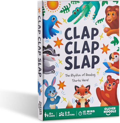 Clever Noodle Clap Clap Slap I Rhyming Games for Kindergarten I Reading Games for Kids I Preschool Learning Activities I Science of Reading