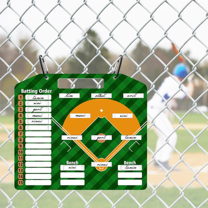 Magnetic Baseball Lineup Board | Baseball Dry Erase Coaching Broad | Softball Lineup Cards Marker Boards | Baseball Clipboard for Coaches | Baseball Lineup Board for Dugout