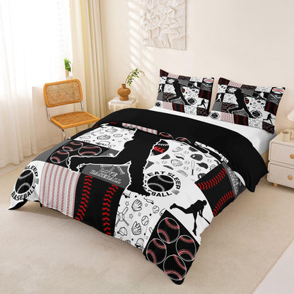 Drum Kit Duvet Cover,Kids Musical Instruments Bedding Set,Rock Music Comforter Cover for Boys Girls Room Decor,Neon Lighting Lightweight Bedspread Cover Twin Size with 1 Pillow Case(No Comforter)