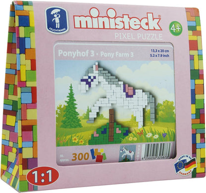 Feuchtmann 32587 Ponyfarm 3 Travelbox-Ca. 300 Pieces, Multi Colour