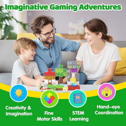 Magnetic Blocks Toys for Kids, 100 PCS Building Blocks Cubes, Stacking Magnetic Tiles Toys for Kids Toddlers Boys Girls Ages 3 4 5 6 7 8-12 Birthday Gifts Party Supplies (Underworld)