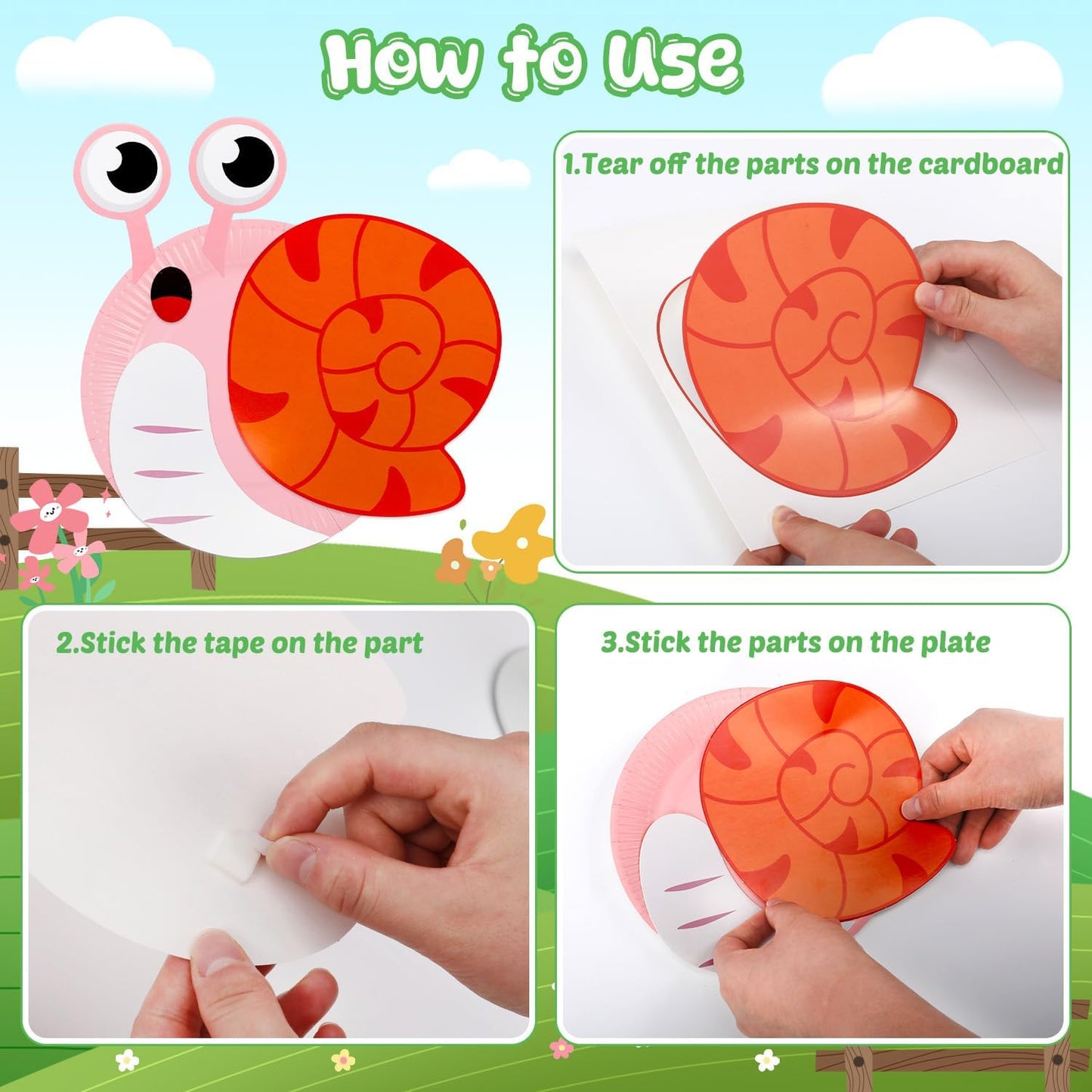 16 Pack Arts and Crafts for Kids, Toddler Crafts Animal Paper Plate Art Kit Gift for 3 4 5 6 Year Old Boys Girls DIY Kids for Birthday Party Favor Preschool Classroom Party Games