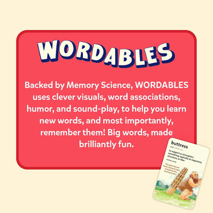 Skillmatics Vocabulary Flash Cards for Kids - Learn 100 Words with Wordplay, Visuals, & Soundplay, Educational Gift for Ages 8, 9, 10 & Up, Screen-Free Language Game