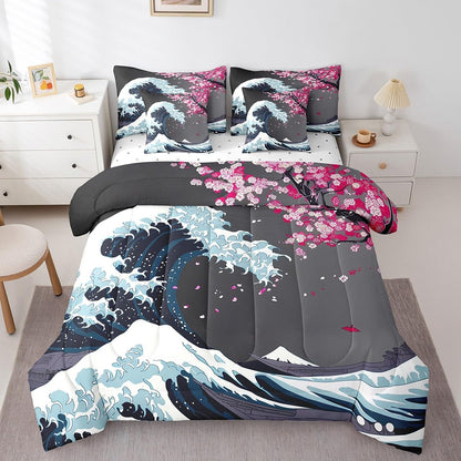 Erosebridal Chemical Equation Bed in a Bag Queen Comforter Set 7 Piece,Chemistry Bedding Sets Science Students Learning Gift Sheet Set with Comforter,Molecular Formula Education Bed Set - Colors B