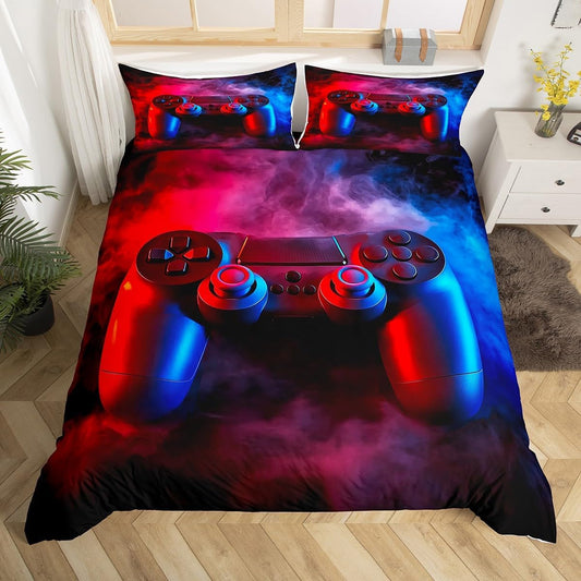 Science Duvet Cover Full Size, Periodic Table of Elements Bedding Sets Chemistry Lovers Learning Image, Kids Teens Adult Bedroom Decorative 3 Piece Bedding Set with 2 Pillowcases, Blue Purple - Colors B
