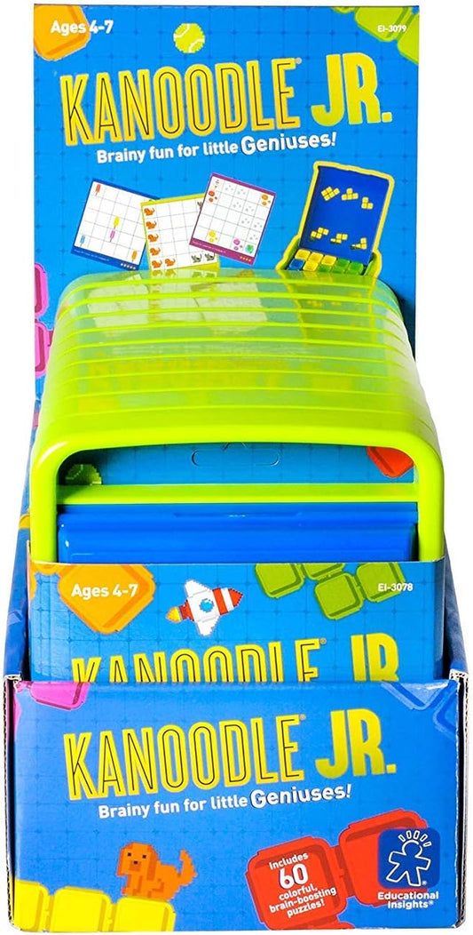 Educational Insights Kanoodle Jr. - 3D Brain Teaser Puzzles for Kids, Spatial Puzzle Games for Adults, Teens and Kids, Problem Solving Toys and Logic Puzzles, Single Player Games