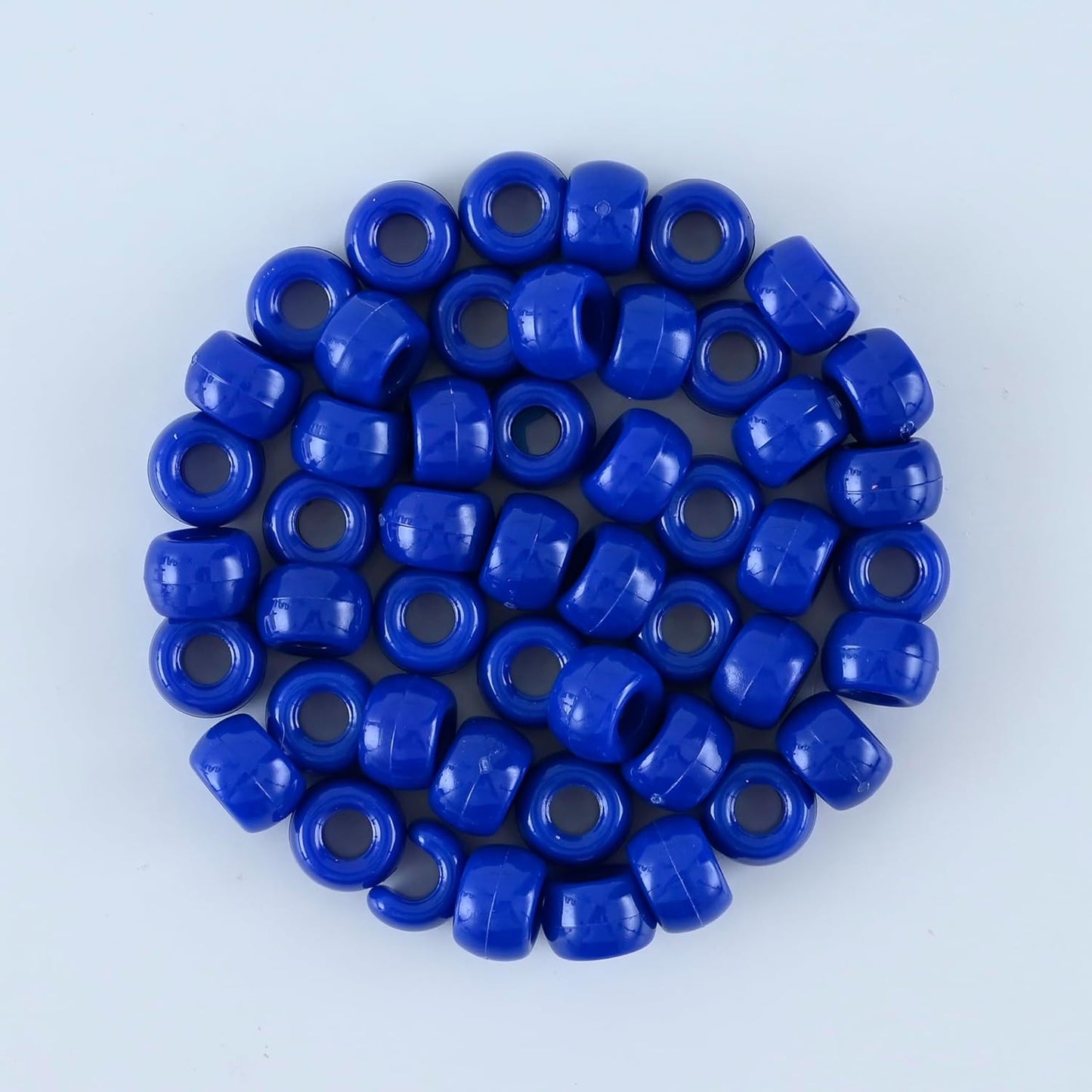 lelulim™ 1000 PC Pony Beads Opaque Black 3IN / 9mm Diameter. (Black)