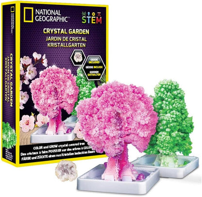 National Geographic BANDAI JM02766 Crystal Garden Starts Growing in 20 Minutes-Educational Science Kit
