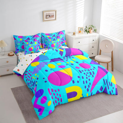 Erosebridal Chemical Equation Bed in a Bag Queen Comforter Set 7 Piece,Chemistry Bedding Sets Science Students Learning Gift Sheet Set with Comforter,Molecular Formula Education Bed Set - Colors B