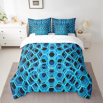 Erosebridal Chemical Equation Bed in a Bag Queen Comforter Set 7 Piece,Chemistry Bedding Sets Science Students Learning Gift Sheet Set with Comforter,Molecular Formula Education Bed Set - Colors A