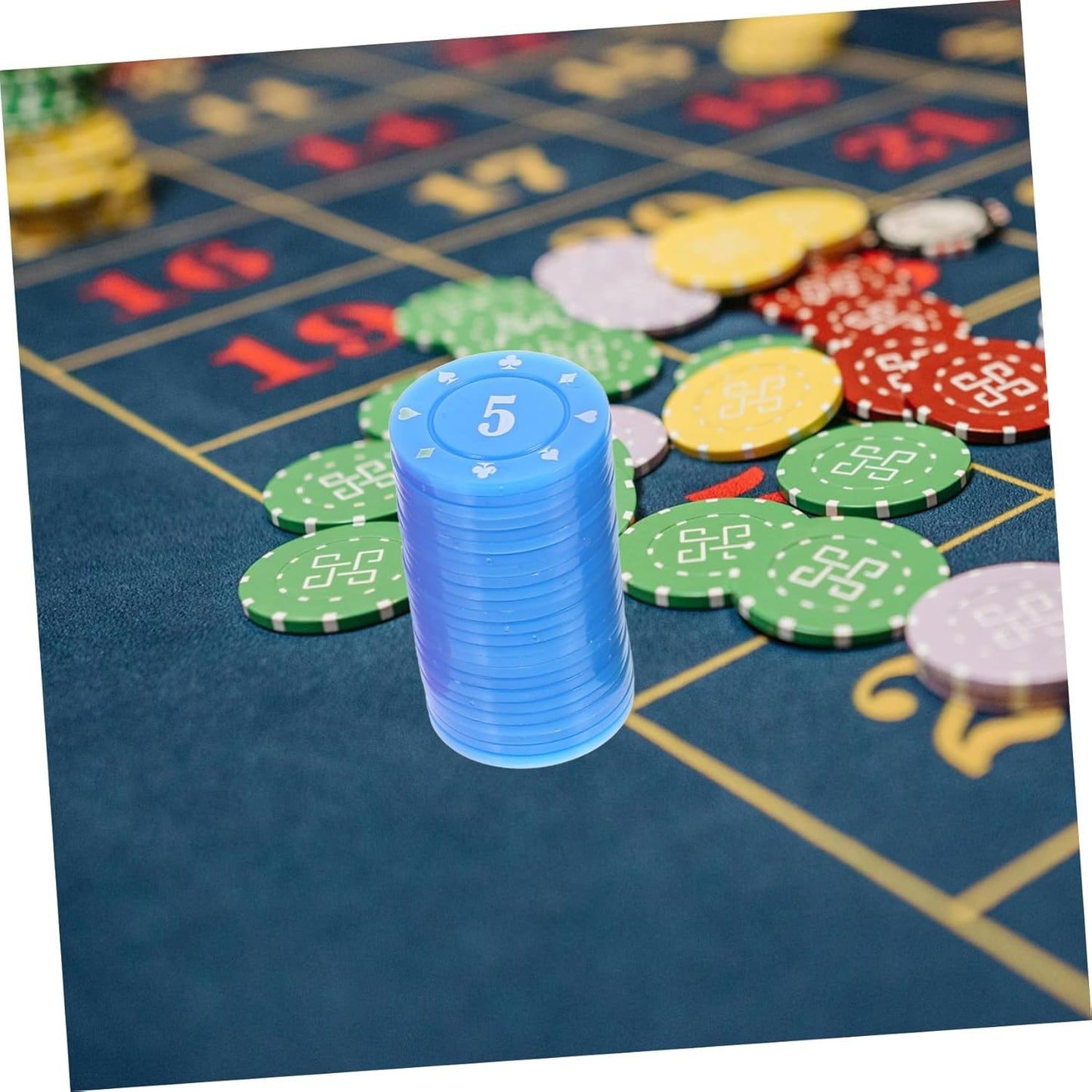 Toddmomy 100pcs Counting Chips for Games Game for Math Counting Sorting Rewards for Boys and Girls Learning Mahjong Poker Chip Props