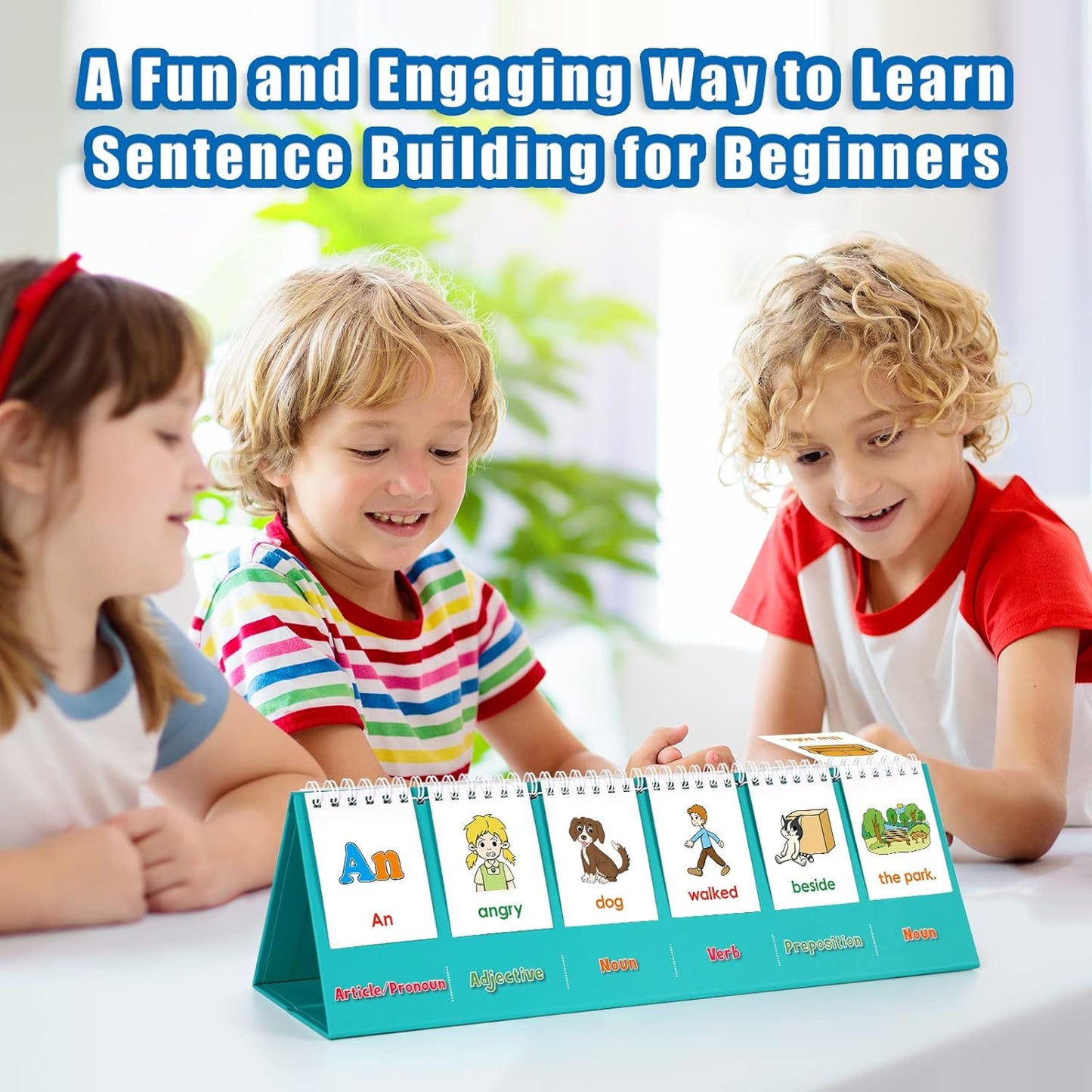 Aizweb Sentence Building for Kids,Speech Therapy Learn to Read for Preschool Kindergarten 1st 2nd Grade Classroom Must Haves,Phonics Reading Learning Games,Special Education for Homeschool Supplies