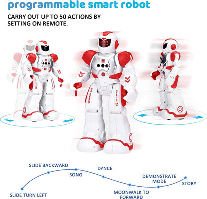 KingsDragon Robots Toy for Kids, RC Gesture Sensing Toy, Interactive Walking Singing Dancing Robot Birthday Presents for Boys Girls Age 6 7 8 9 Years Old