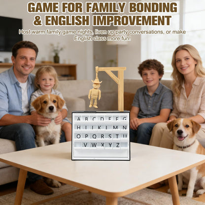 KOSIMI PlayBook'd - Hangman Game Magnetic Cowboy, Vocabulary Words Spelling Challenge Table Game, Hangman Challenge Game,Portable Books Design Board Game