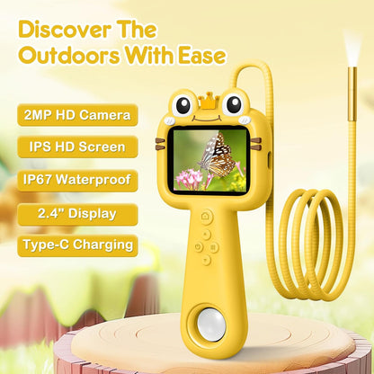 Borescope Camera for Kids - STEM Science Educational Toy for 4-12 Years Old Boys & Girls | Birthday Gift for Outdoor Adventures & Nature Discovery (Green)