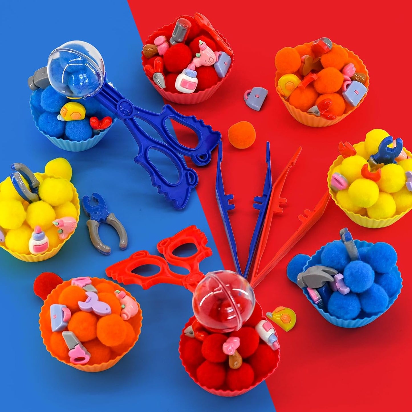 270 Pcs Numbers and Letters Sensory Bin Items Back to School Counting Sorting Sensory Bin Filler Fine Motor Numbers and Letters Geometric Figure Counts for Easter Spring Summer Sorting