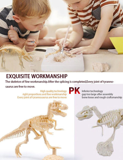 Dinosaur Excavation Kits for Kids,Dino Dig Kits T-Rex,Triceratops and Diplodocus,Dinosaur Fossil Excavation Kits,Children's Popular Science Education Toys - Dinosaur DIY Toys（Three-Piece Suit）