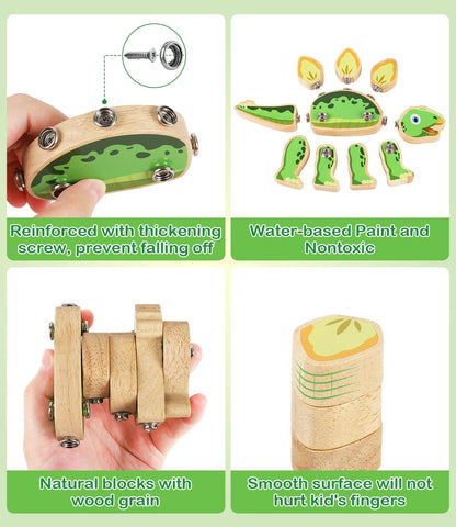 Fine Motor Building Robot Blocks for 3+Years Old Kids, Snap on Robots Together Building Blocks, Take Apart Robot Playset, STEM Montessori Fine Motor Skill Learning Birthday Gift for 3+ Years Old Kids