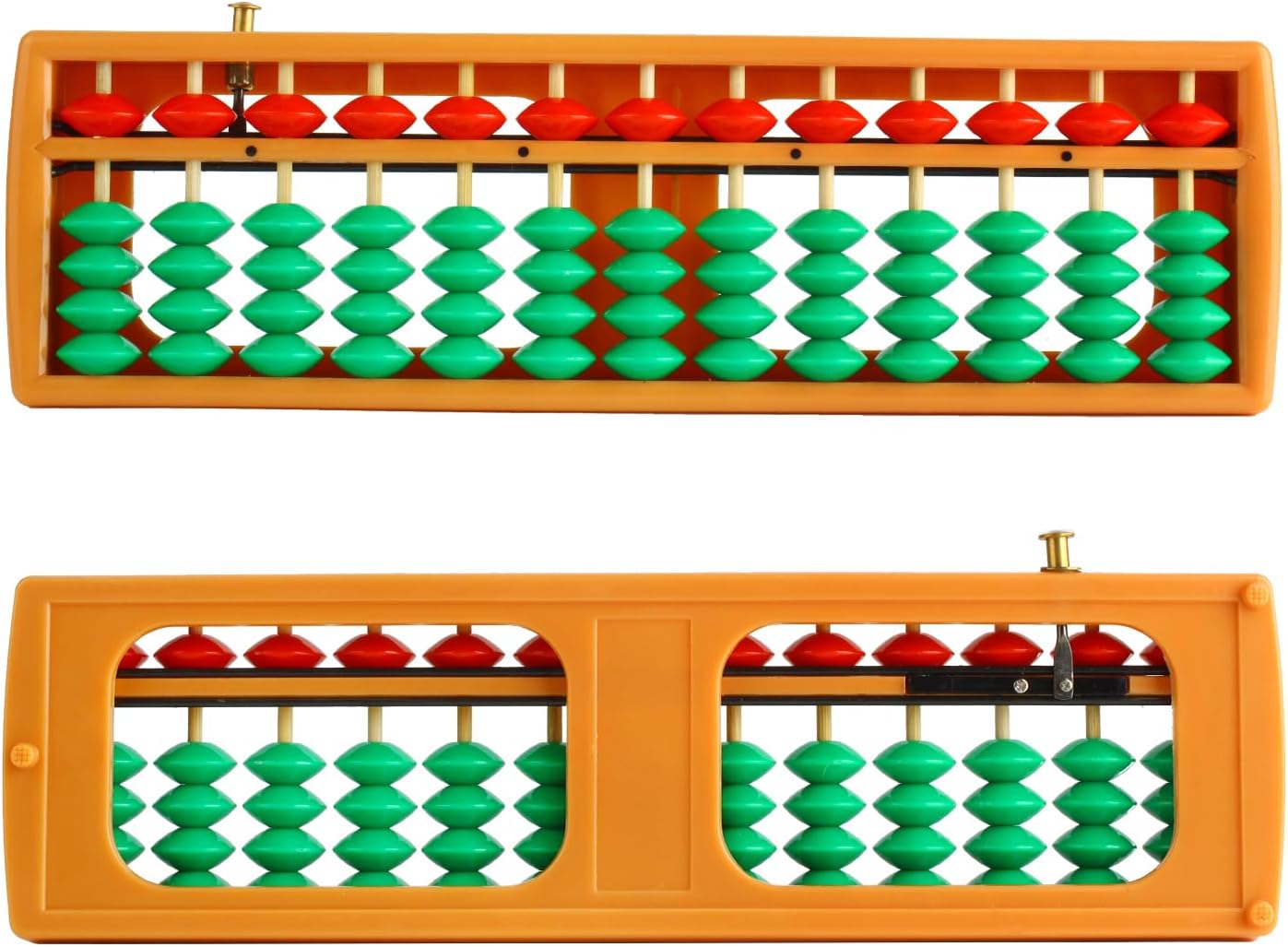 Larcele Bead Arithmetic Counting Abacus with Reset Button,13 Column SP-02 (Black 2)