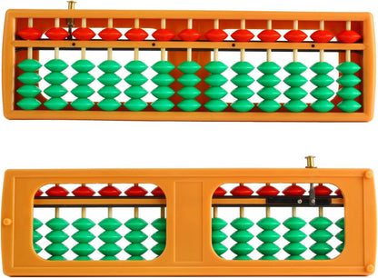 Larcele Bead Arithmetic Counting Abacus with Reset Button,13 Column SP-02 (Black 2)
