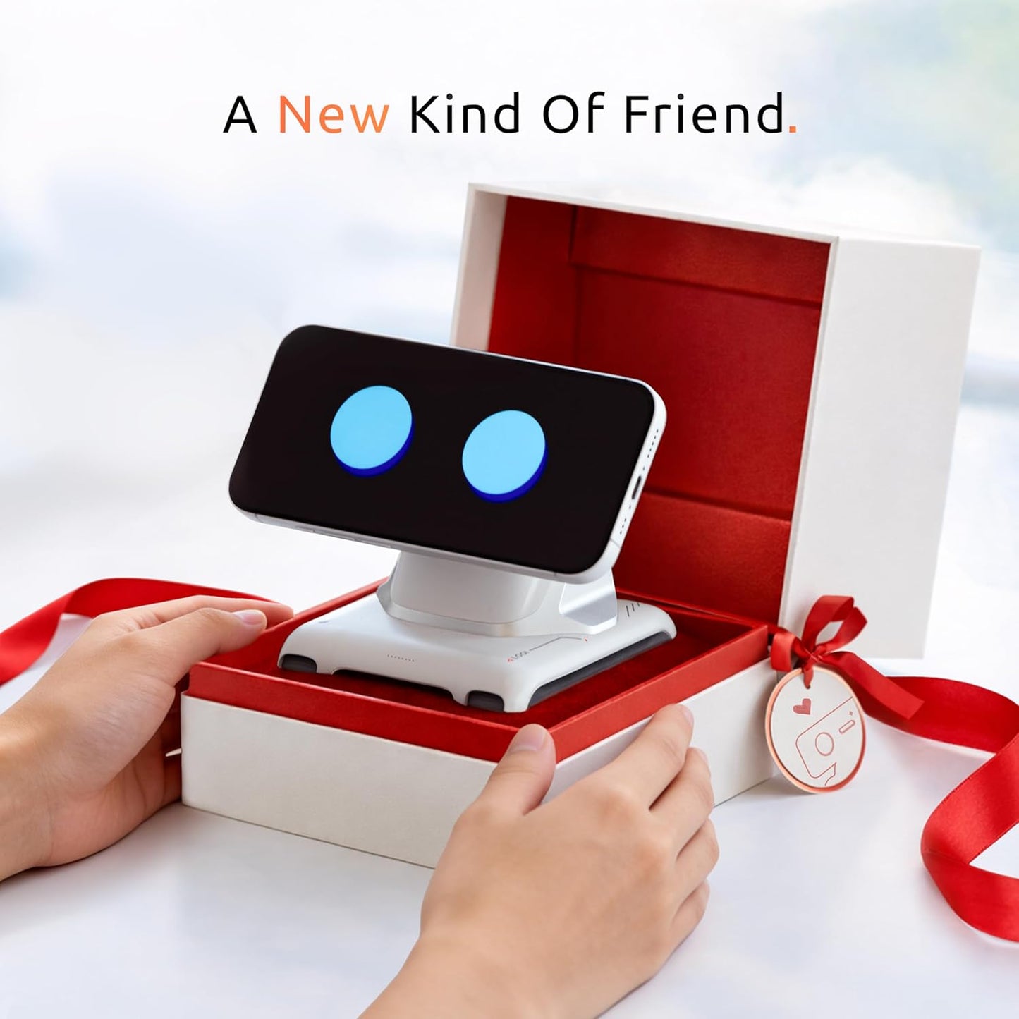 LOOI Robot-Space Black-AI Desktop Companion,ChatGPT&Gemini Voice Interaction,Visual Understanding,Personality&Memory,10W Wireless Charging,Tech&Gadget Gift,Electronic pets,Toy,Geek,Desktop Setup