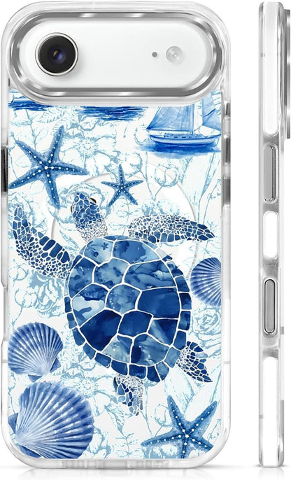 for iPhone 17 Pro Max Case [Compatible with Magsafe],Girls Women Clear Magnetic Case Silicone Shockproof Protective Cover with Pattern Colorful Motivational Letters