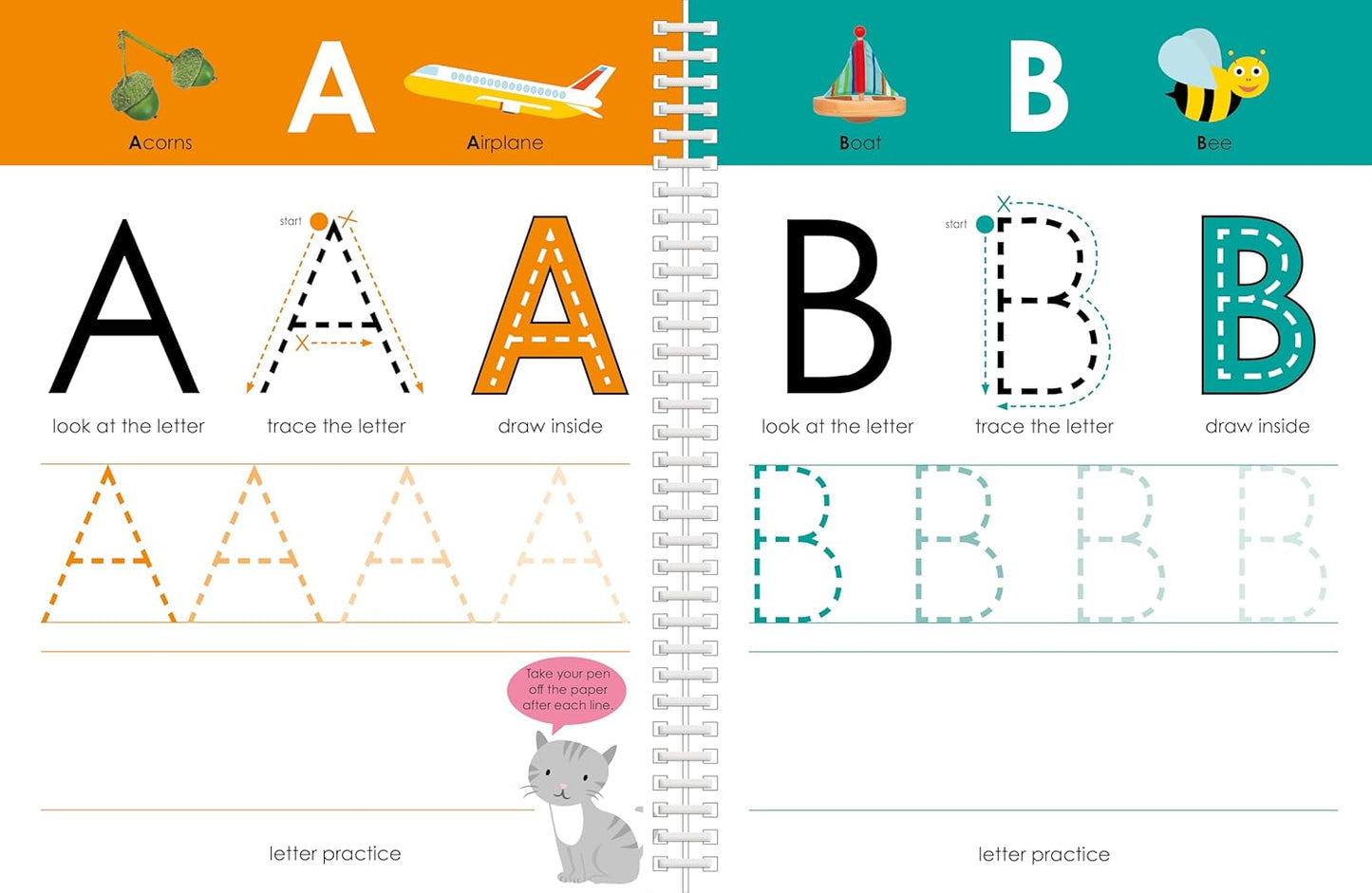 Wipe Clean Workbook: Uppercase Alphabet (enclosed spiral binding): Ages 3-6; wipe-clean with pen & flash cards (Wipe Clean Learning Books)