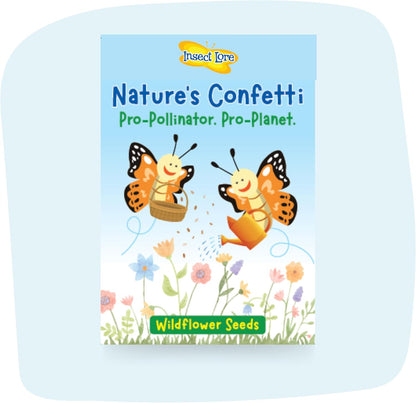 Insect Lore 100 Native Western Harvester Ants - Grown in The USA - Ant Habitat Refill - Includes Wildflower Seeds