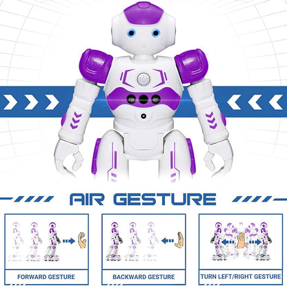 KingsDragon RC Robot Toys for Kids, Gesture & Sensing Programmable Remote Control Smart Robot for Age 3 4 5 6 7 8 Year Old Boys Girls Birthday Gift Present