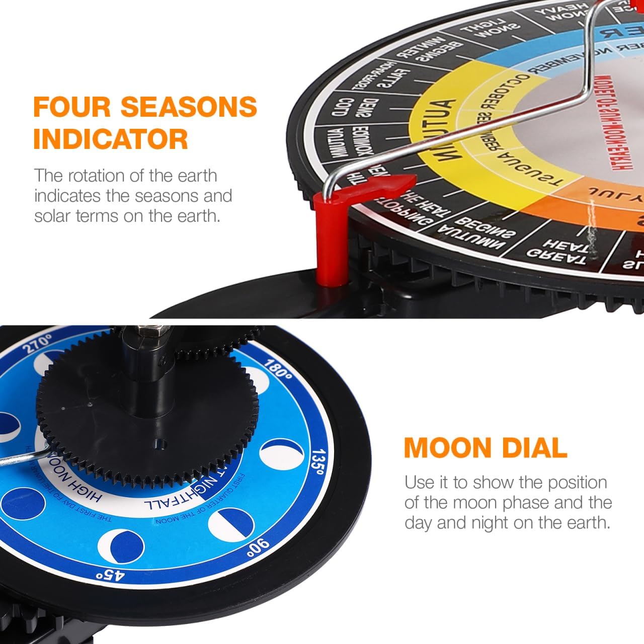 ULTECHNOVO Solar System Model Kit - Earth Moon Revolves Around The Sun- Scientific Experiment Kit Teaching Model for Teens Students