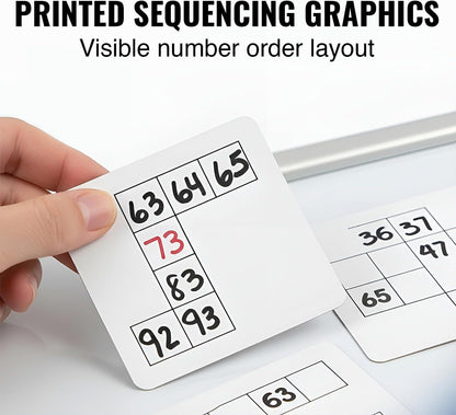 Fun Express Number Order & Sequencing Cards - 50 Pieces - Educational and Learning Activities for Kids