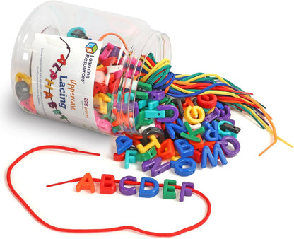 Learning Resources Beads and Patterns Card Set, Lacing Beads, 130 Pieces Ages 3+