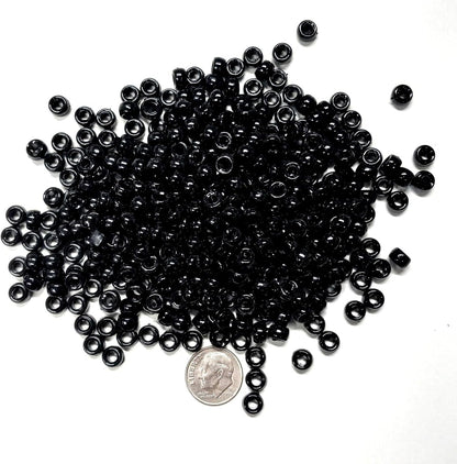 JOLLY STORE Crafts - Mini Pony Beads, Easy-to-Use Reusable Jewelry-Making/Bracelet Beads for Art, Craft Decorations & More, 6.5 x 4mm Beads, Crafted in The USA, Opaque Grey, 1000 pcs (Pack of 1)