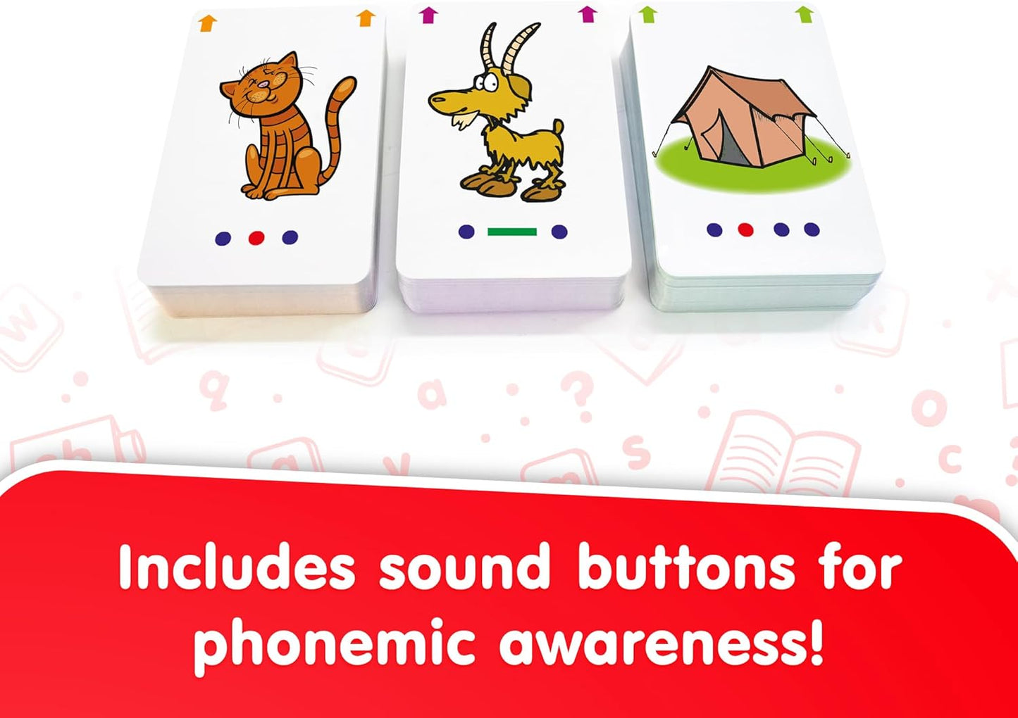 Junior Learning Decoding Flashcards, 162 Cards, Ages 5+, Language & Decoding, K-1