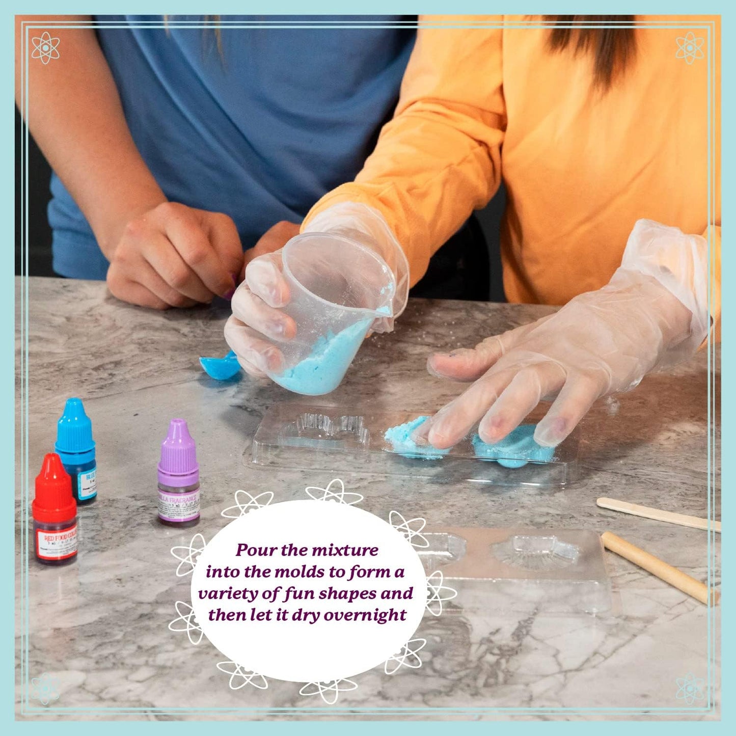 MindWare Science Academy Bath Bomb lab - A 20pc DIY Experiment kit for Boys & Girls - Make 4+ Bath Bomb Experiments - Great Gift for Children & Teenagers
