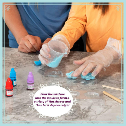 MindWare Science Academy Bath Bomb lab - A 20pc DIY Experiment kit for Boys & Girls - Make 4+ Bath Bomb Experiments - Great Gift for Children & Teenagers