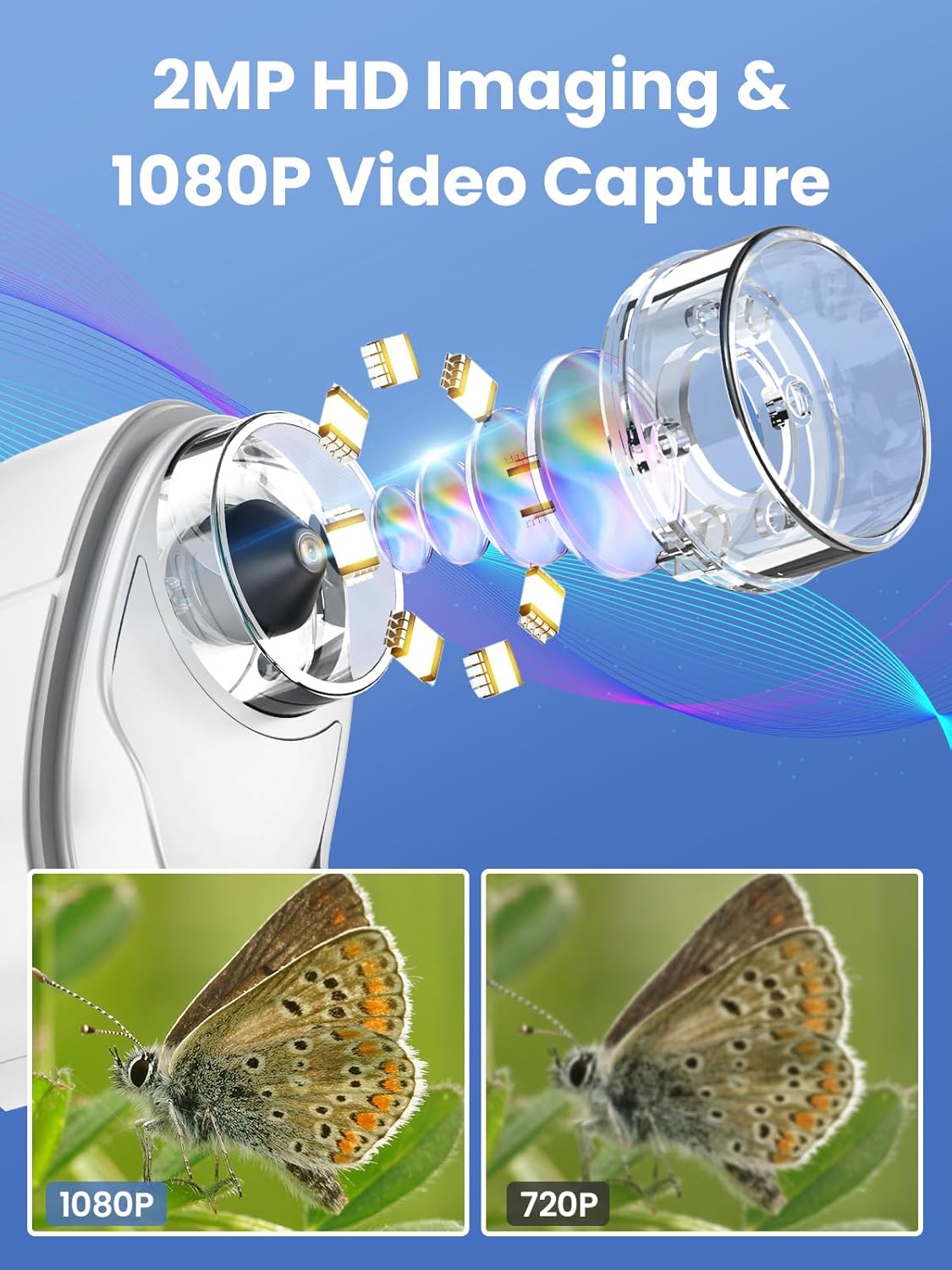 Microscope for Kids, 2.4 Inch Digital Microscope with 1000X Magnification, Handheld Camera Mini Pocket Magnifying Glass, Educational Birthday Gifts Toys for Ages 3+, Blue