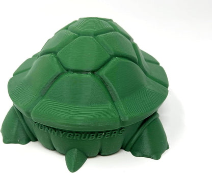 Munnygrubbbers - Mini Desktop Turtle Sand Box - 6 x 6 in - Stress Relief - Includes Soft Moldable Play Sand and Mini Tool Accessories - Novelty Gift - Desktop Decor - Zen Garden - (Lavender)