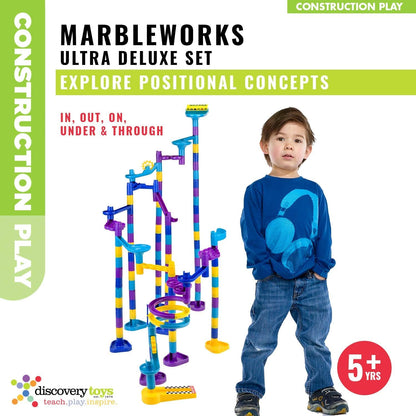 Discovery Toys MARBLEWORKS Marble Run Starter | Kid-Powered Learning | STEM Educational Building Block Toy Learning & Childhood Development 5 Years Old and Up