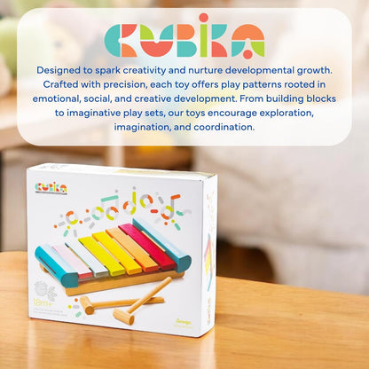CUBIKA Wooden Flyring Cars Lacing Toy – Montessori Lacing Toy for Kids Ages 3+ – Wooden Lacing Cards with Threading String – Fine Motor Toy – FSC-Certified Wood, Travel Toy for Toddlers