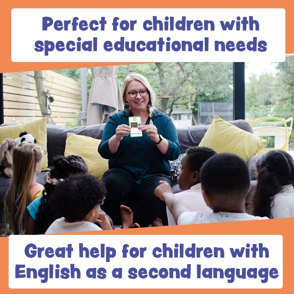 My Daily Routine Cards 27 PECS Flashcards for Visual aid Special Ed, Speech Delay Non Verbal Children and Adults with Autism or Special Needs
